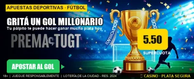 ¡Ganate el Gol Millonario! banner